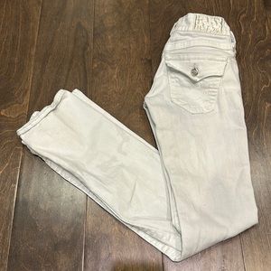 True Religion white bootcut jeans